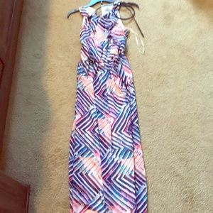 Colorful patterned maxi dress
